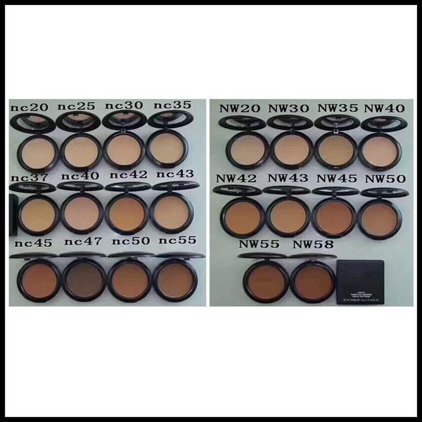 

stock face powder makeup powder plus foundation pressed matte natural make up facial powder easy to wear 15g nc and nw