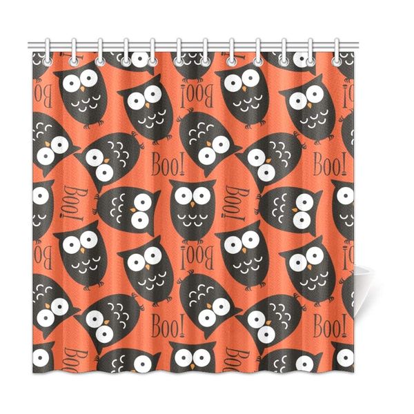 

xiucoo owl halloween owl home bath decor polyester fabric shower curtain bathroom sets 72 x 72 inches