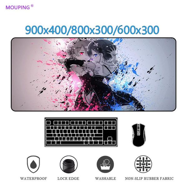 

mouse pads & wrist rests rem re zero apoio de borracha,mousepad para garotas anime,bloqueio velocidade,grande Ã prova d'Ã¡gua mesa gamer