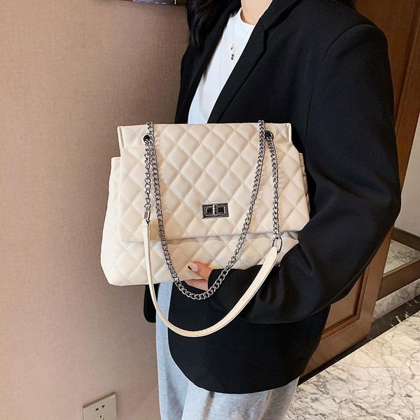 

lingge chain bag women's 2021 autumn and winter wave high-end ladies messenger large capacity versatile shoulder cross body