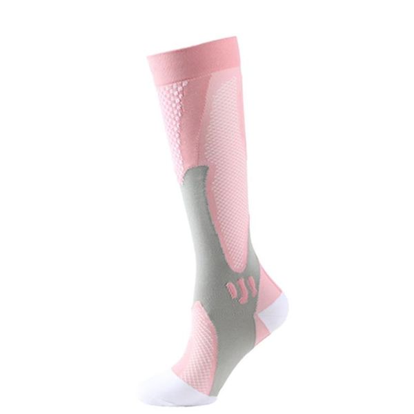

sports socks compression stockings men women cycling fit for edema diabetes varicose veins running, Black
