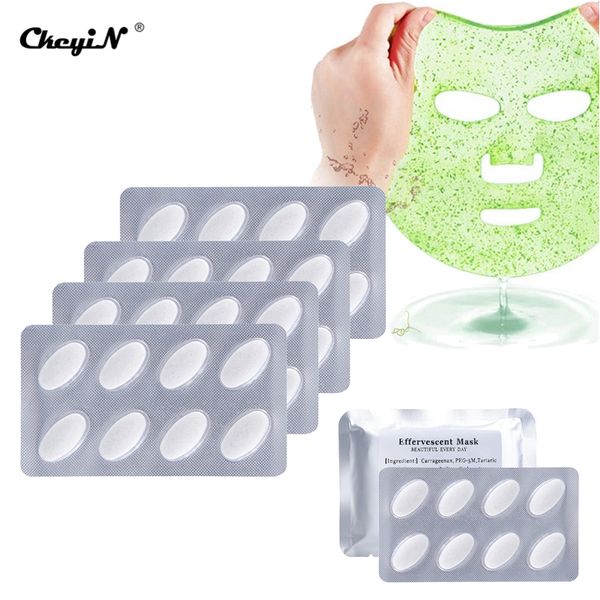 32pcs comprimidos de colágeno DIY máscara máquina anti envelhecimento envelhecimento hidrato whitening efervescente cápsulas Cuidados com a pele facial