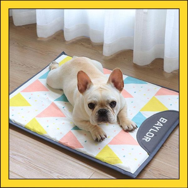 

kennels & pens pet bed soft dog mat cooling summer pad for blanket sofa breathable dogs supplies cool