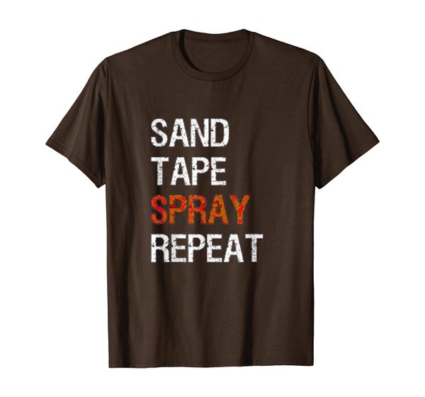

Tape Spray Repeat T-shirt for Automotive Car Painters, Mainly pictures