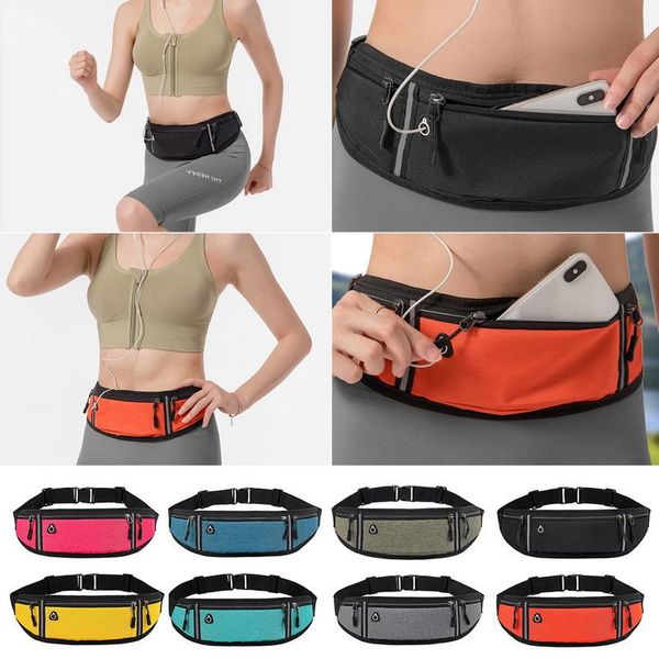 

waterproof running waist bag outdoor sports cycling belt bags women for iphone phone jogging men lady gym