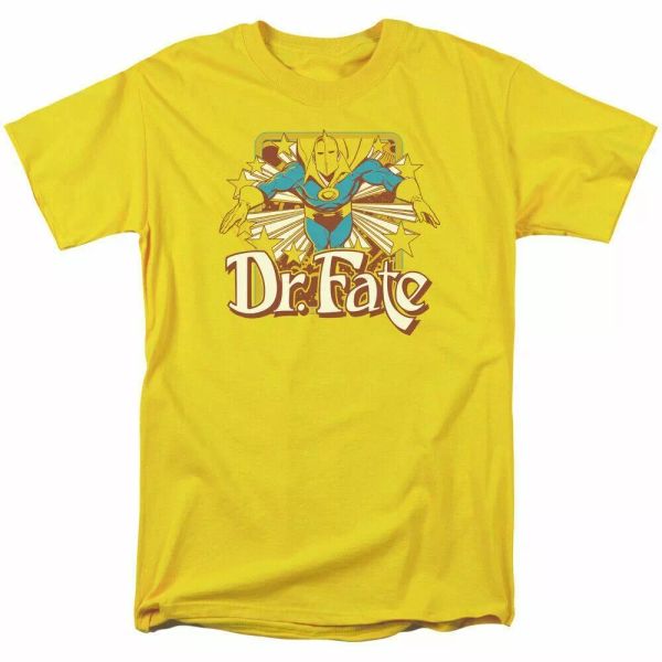 

Dr. Fate Dr Fate Stars T Shirt Mens Licensed DC Comics Tee Yellow, White;black