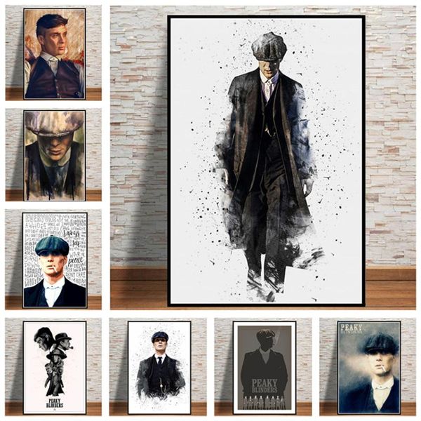 

paintings peaky blinders season tv series wall art canvas print poster painting picture for living room bedroom home decor