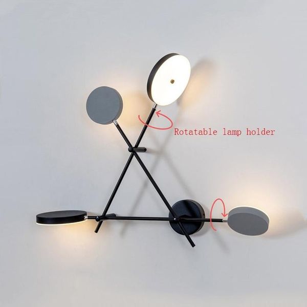 

wall lamps modern industry round lamp living room bedroom bedside bar loft vintage led sconce iron art home decor light