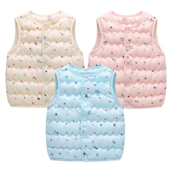 

waistcoat children's printing down cotton vest autumn winter baby boys girls warm outerwear toddler kids gilet fille coats, Camo