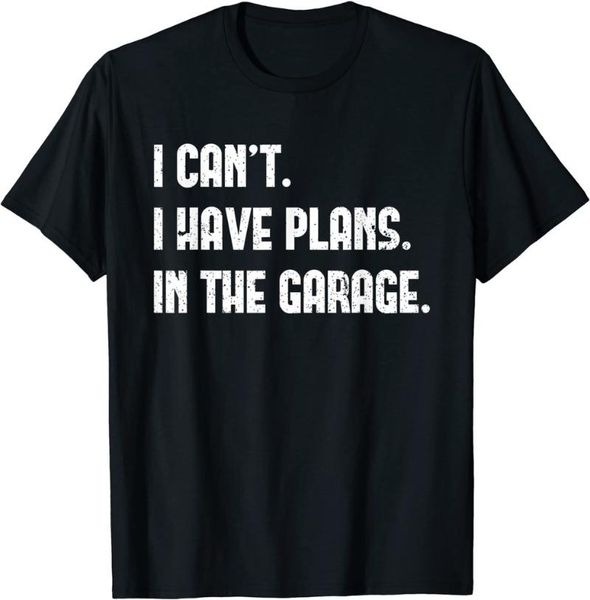 

men's t-shirts men kawaii summer cartoon t-shirt karate graphic tees i cant have plans in the garage car mechanic design print, White;black