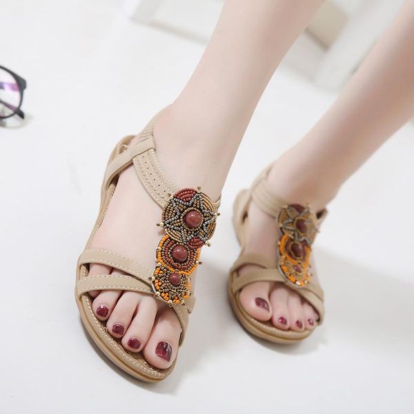

sandals fashion women waterproo sli on female casual comfortable outdoor 2021 sunmmer plus size shoes, Black