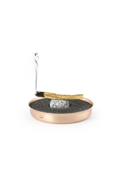 

matte copper zen incense burners candles