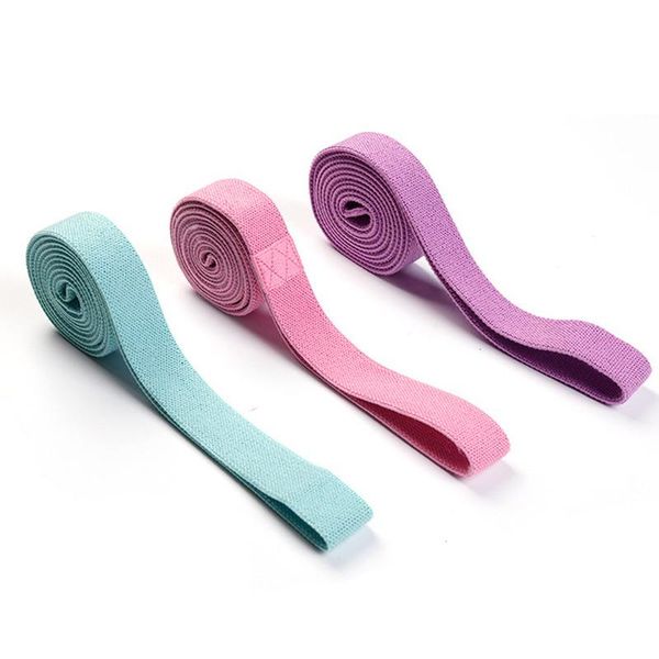 

long fabric resistance bands set fitness pull up assist booty hip workout exercise loop elastic 3pcs