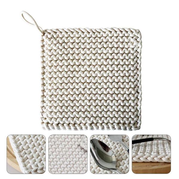 

mats & pads 1pc simple woven cotton mat pretty pot practical