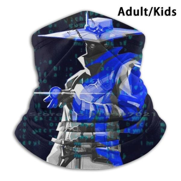

scarves cypher valorant agent scarf mask neck warmer face wraps foulard bandana mascarillas riot, Blue;gray