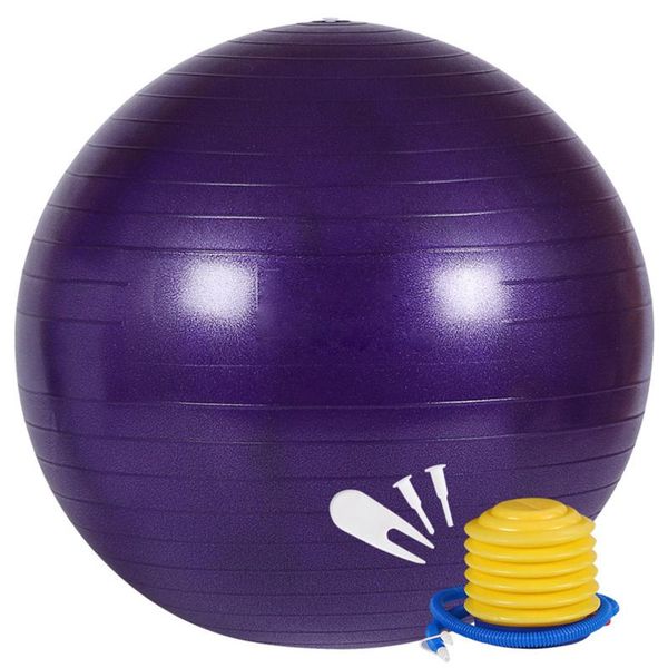 

55cm yoga ball anti burst workout stability exercise with air pump balls