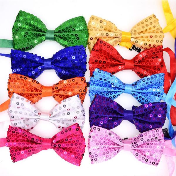 

dog apparel 50pcs pet cat bow ties wedding neck accessories shining butterfly puppy tie christmas grooming products
