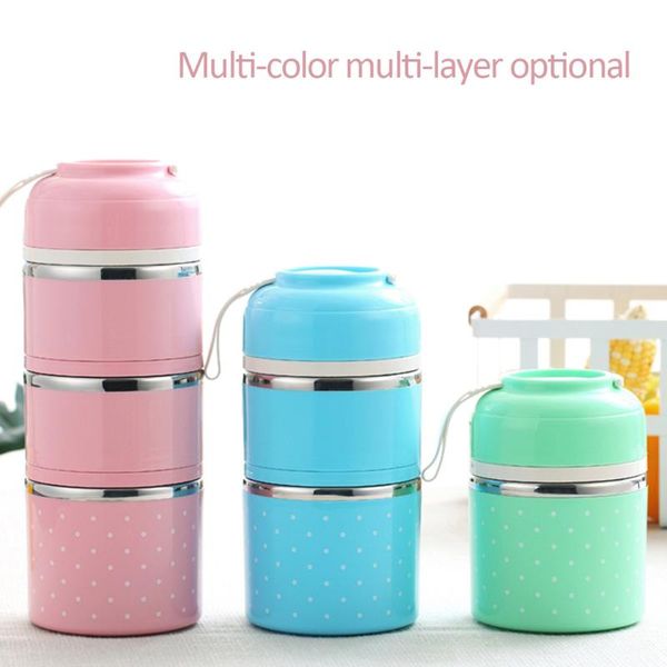 

dinnerware sets portable lunch box leak-proof stainless steel bento picnic school container japanese style insulation