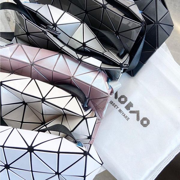 

evening bags oimg fashion female cool laser geometry lattice crossbody for women reflective material creative design shoulder purse