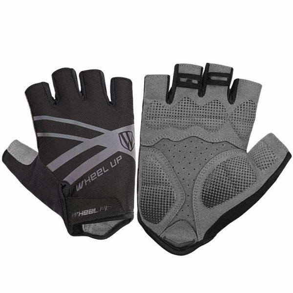 

Half Finger Gloves Outdoor Sports Riding Gear Featuring Anti-Skidding for Greater Comfort Control While Cycling ST11, Black