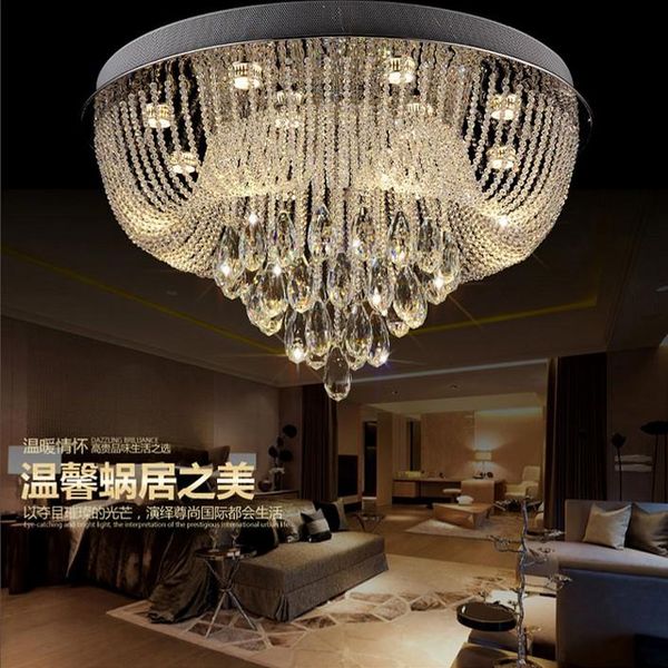 

ceiling lights modern led living room lamp villa lobby lighting el engineering k9 crystal
