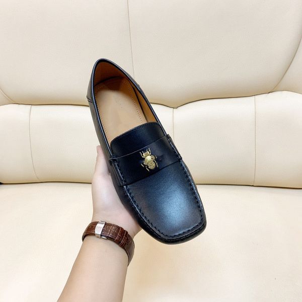 

24 model men luxury dress shoes pu leather lace-up fashion shoes designers casual classic retro business brogue shoes zapatos de hombre, Black