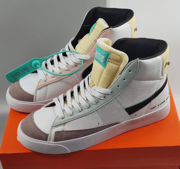 

zoom blazer mid edge running shoes mens womens skateboard sports trainers des chaussures do2331-101 dress shoe, Black