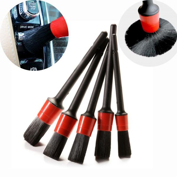 

car sponge 5pcs/1pc detailing brushes cleaning brush for wheels tire interior exterior leather air vents kit tool
