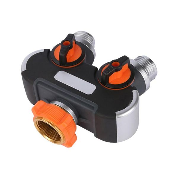 

watering equipments leakproof heavy duty 2 way faucet home easy grip durable agricultural accessories y connnector garden hose splitter
