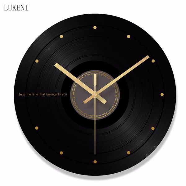 

wall clocks records tempered glass clockwall decor home