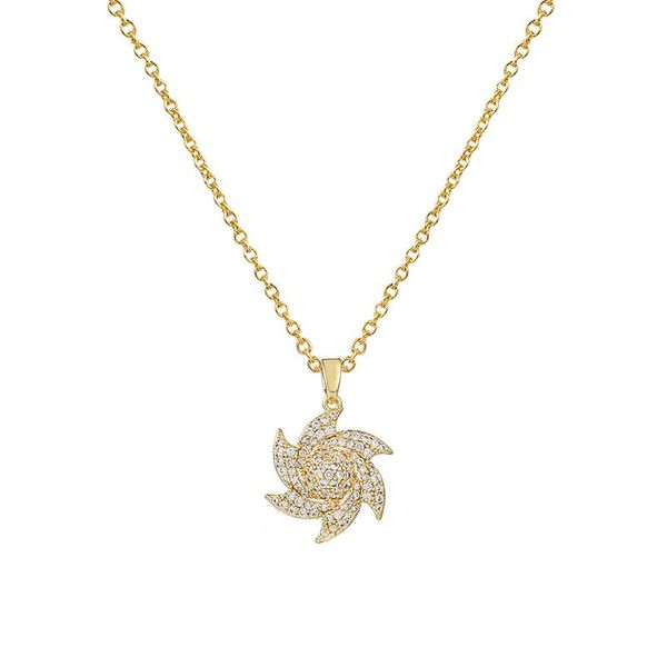 

pendant necklaces weimanjingdian arrival cubic zirconia pave flower necklace for women girls jewelry gifts, Silver