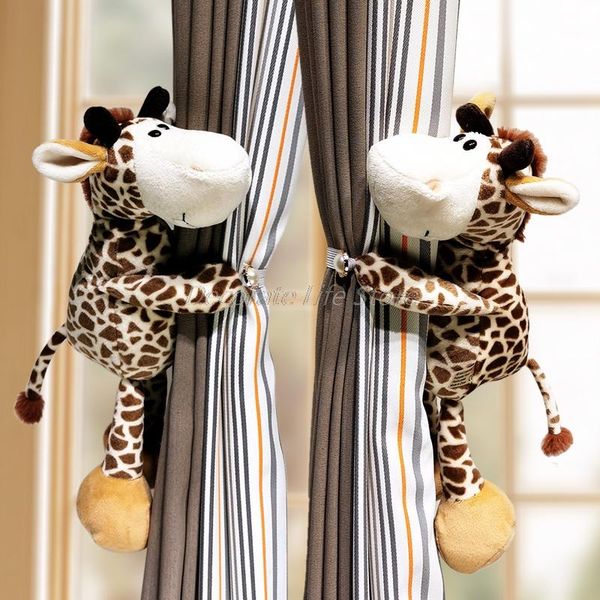 

other home decor 2pcs jungle forest animals curtain tieback holder hooks tie backs children room