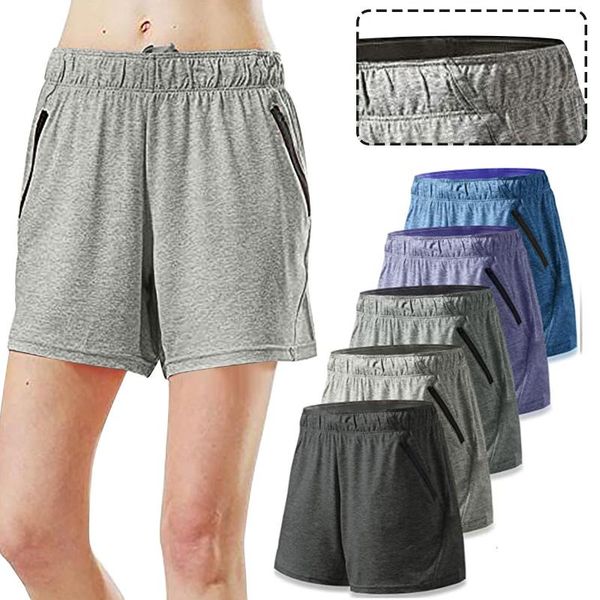 

women's shorts 5pcs sport solid mid cotton high waist active push up fitness short female slim workout, White;black