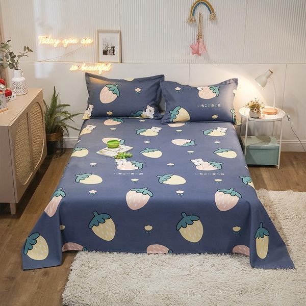 

sheets & sets strawberry pattern one-piece bed sheet thickened skin-friendly and comfortable can sleep naked without case