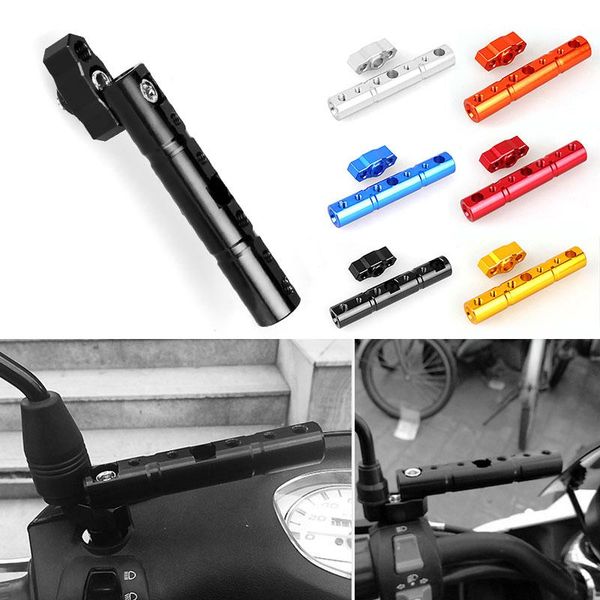 

motorcycle mirrors multifunctional durable 8mm aluminum alloy rearview mirror extension holder multi-function bracket