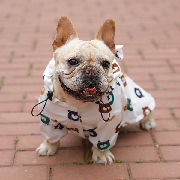 

dog apparel pet raincoat puppies waterproof bear clothes spring and autumn thin section summer small puppy umbrella