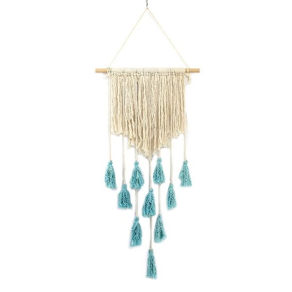 

tapestries macrame wall hanging boho tapestry hand woven wedding ceremony backdrop bohemian art home living room decoration