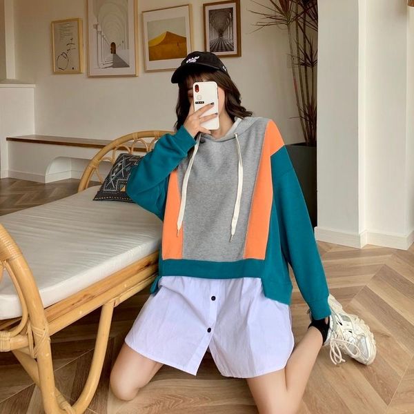 

women's hoodies & sweatshirts live s fall hoodie korean-style fashion, Black