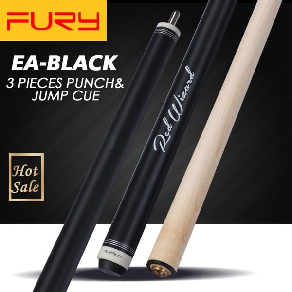 

fury ea billiard punch&jump cue stick 13.5mm tip maple ashwood professional high-quality billar break& jump kit with gifts cues
