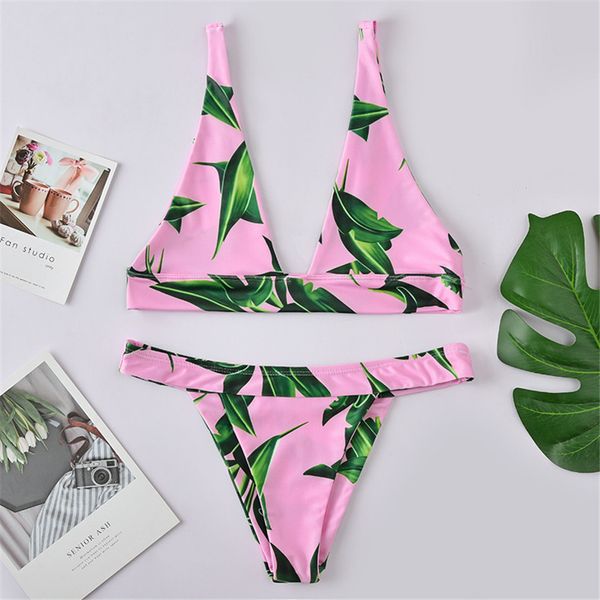 

high cut bikini swimwear women two pieces bikinis set solid padded push up swimsuit bathing suit women brazilian biquini