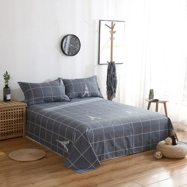 

bedding sets bed sheet flat 100% cotton sheets for home twin full  king size bedsheet plaid flowers pink white blue yellow