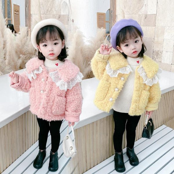

lace buttons jacket spring autumn coat outerwear children clothes school kids teenage girl clothing jackets, Blue;gray