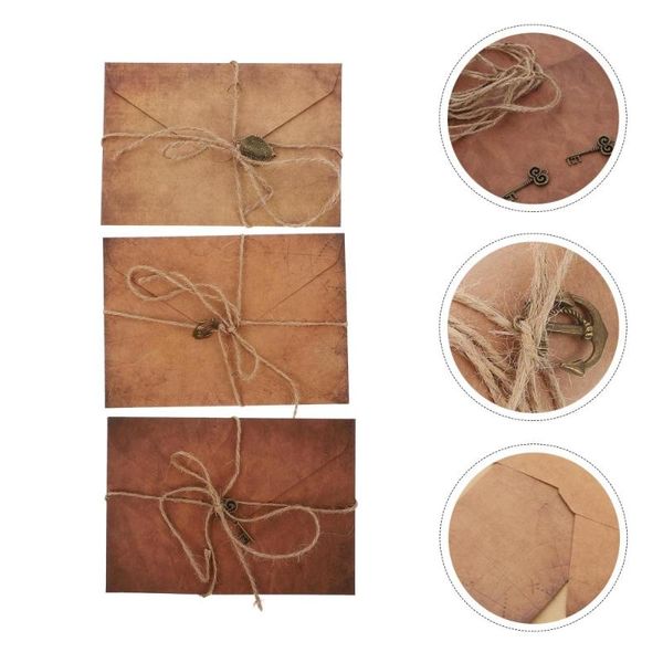 

gift wrap 3 sets a5 vintage kraft paper letter envelopes set for birthday wedding blessing