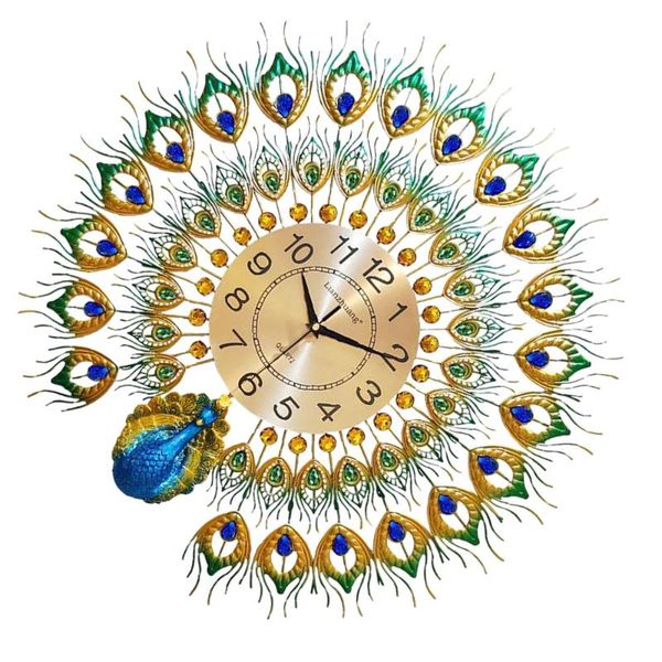 

1pc wall clock metal decorative for home battery clocks