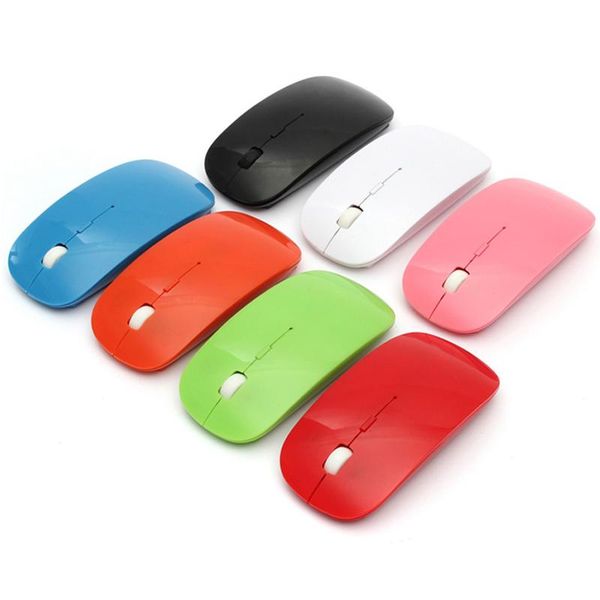 

mice 2.4ghz usb wireless optical mouse receiver super slim mause for pc laptop