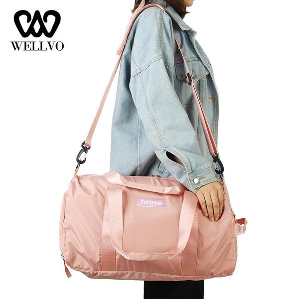 

duffel bags waterproof travel bag women training luggage multifunctional travelling lightweight beach bolsa shoulder handbag xa302wb