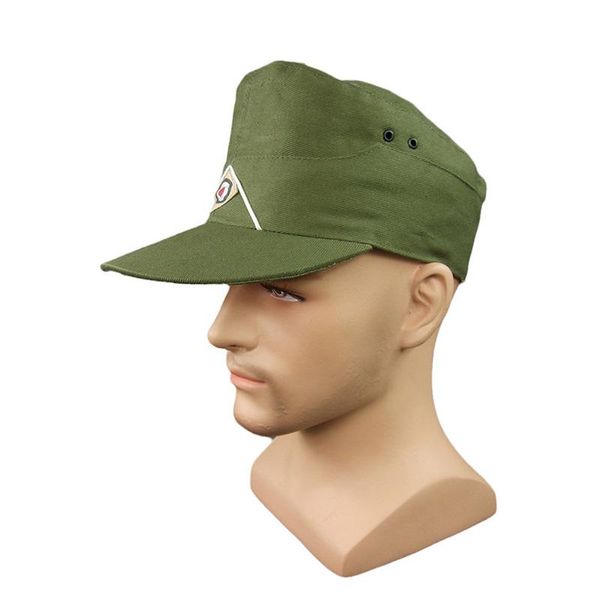 

wide brim hats wwii german dak field cap em green, Blue;gray