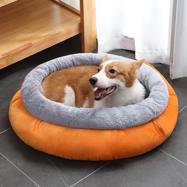 

blanket winter warm sleeping bag puppy round plush cat bed cats nest soft pet dog cushion beds & furniture