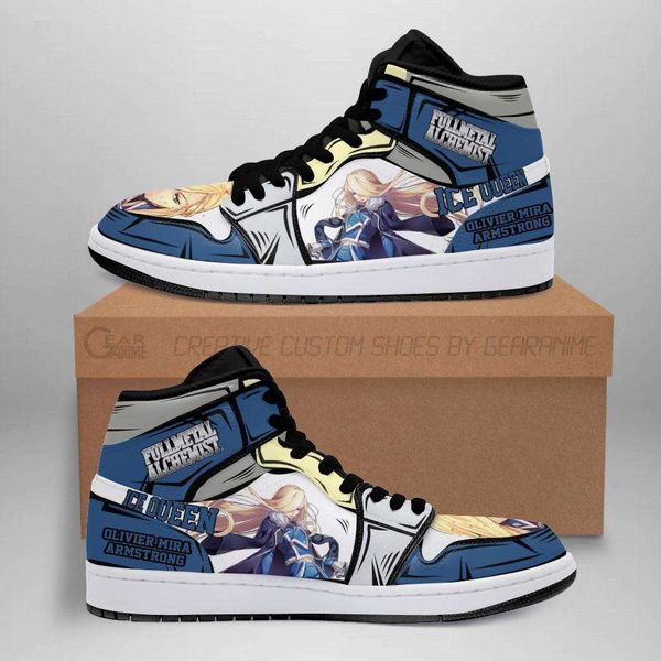 

olivier arms metal alchemist sneakers anime custom sho