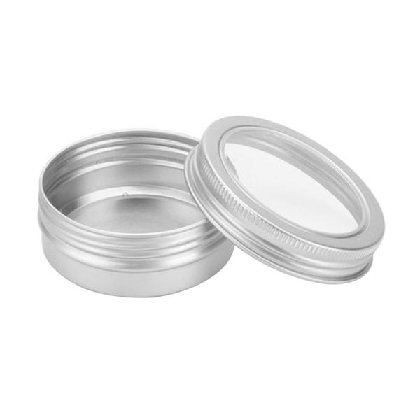 

storage bottles & jars 10pcs 60g aluminum outdoor fishing container jar 2 oz round tins tea screw empty spices candles nail art